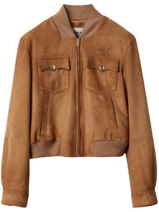 Miu Miu Suede Nappa Leather Jacket 